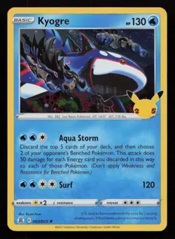 Kyogre #003/025 Celebrations Pokemon (1U) - Image 1