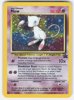 Mew (9) 09/53 Pokemon WoTC Promo Holofoil *LP* - Image 1