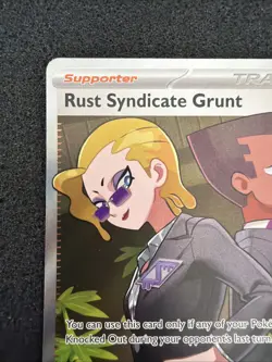 Rust Syndicate Grunt Ultra Rare 112/084 Pokemon PITCH BLACK - Near Mint Full Art - Image 2
