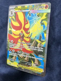 Pokemon Mega Evo Chaos Rising 2026 Mega Pyroar Ex 99/86 Ultra RARE Stage 1 RAW - Image 2
