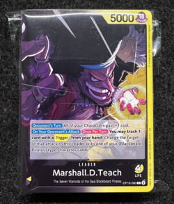 OP16 Marshall.D.Teach Deck Custom Built (Black/Yellow) One Piece TCG x42 - Image 2