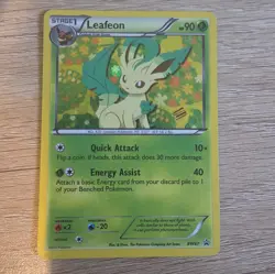 Pokemon TCG Leafeon BW87 Black White Holo Promo Card Near Mint Condition - Image 1
