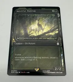 Watchful Radstag Showcase Surge FOIL MTG UB: Fallout NM/M Pack Fresh 0863 - Image 1