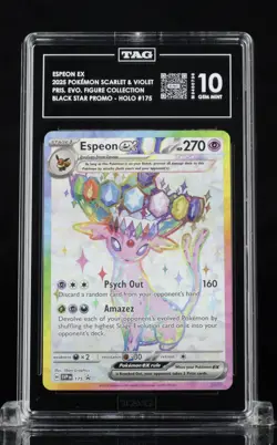 Espeon EX 175 Black Star PROMO SVP Pokemon TAG 10 GEM MINT - Image 1