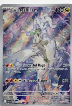 N's Reshiram 167/159 Illustration Rare Journey Together Pokemon Holo Near Mint - Image 1