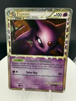 Espeon Prime 81/90 Undaunted Holo Ultra Rare English 100 HP Pokemon TCG HP/DMG - Image 1