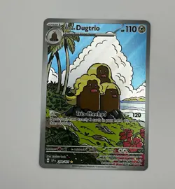 The Pokemon Company Pokemon TCG Alolan Dugtrio 208/191 SV08 IR Holo Eng 110 HP - Image 1