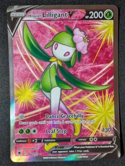 Hisuian Lilligant V (Full Art) 162/189 NM Pokemon TCG Astral Radiance - Image 1