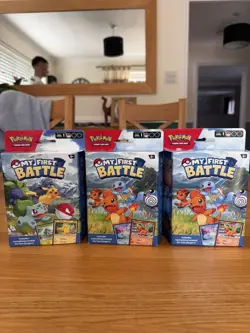 Pokemon My First Battle Two Mini Starter Decks Pikachu/charmander Sealed New x6 - Image 1