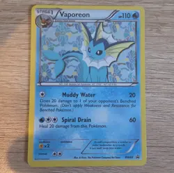 Pokemon Vaporeon Promo Holo BW89 Black & White 110 HP Stage 1 English - Image 1