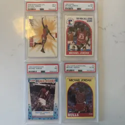 Michael Jordan Lot Of 4 PSA Graded Cards - Image 1