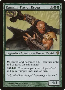 Kamahl, Fist of Krosa [Archenemy] (ARC 61) Heavily Played - Image 1