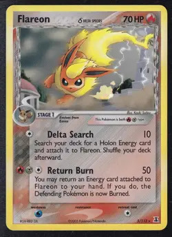 Pokemon Flareon 5/113 Holo Rare Delta Species - Image 1