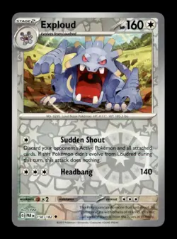 Exploud Reverse Holo Uncommon SV04: Paradox Rift 150/182 NM - Image 1