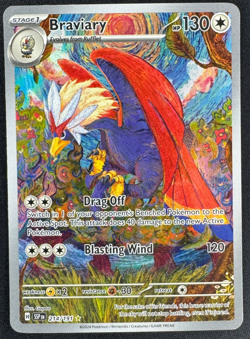 BRAVIARY 214/191 NM ILLUSTRATION RARE SURGING SPARKS POKEMON 2024 - Image 1