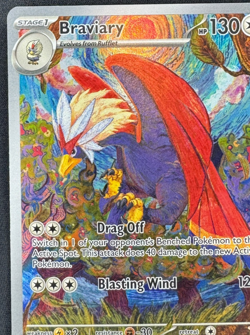 BRAVIARY 214/191 NM ILLUSTRATION RARE SURGING SPARKS POKEMON 2024 - Image 4