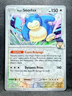 Hop's Snorlax Reverse Holo Rare SV09: Journey Together 117/159 NM - Image 1