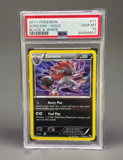 Pokemon Card - PSA 10 Zoroark 71/114 - 2011 Black & White Holo - LowPop - GEM MT - Image 1