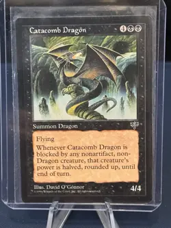 MTG - Magic The Gathering - Catacomb Dragon - Mirage - LP/EX! - Image 3