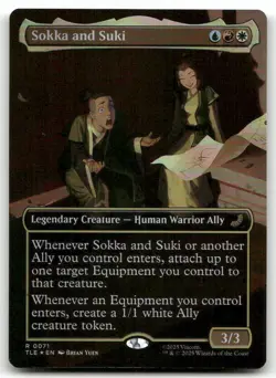Sokka and Suki (Borderless) (Foil) NM Avatar: The Last Airbender: Eternal-Legal - Image 1