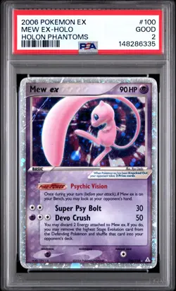 🔥 PSA 2 GOOD MEW EX HOLO RARE | EX HOLON PHANTOMS 100/110 🔥 - Image 2