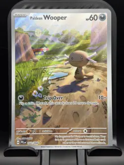 Paldean Wooper 102/094 Illustration Rare Phantasmal Flames Pokemon NM - Image 1