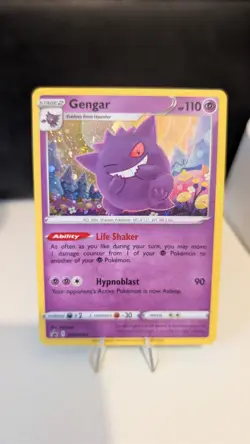 Pokemon TCG Gengar Sword & Shield Black Star Promo SWSH052 - Image 1