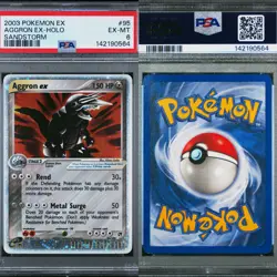 🔥 PSA 6 EX-MT AGGRON EX HOLO RARE | EX SANDSTORM 95/100 🔥 - Image 1