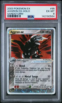 🔥 PSA 6 EX-MT AGGRON EX HOLO RARE | EX SANDSTORM 95/100 🔥 - Image 2