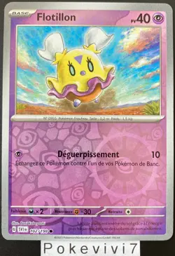 Carte Pokemon FLOTILLON 102/198 REVERSE EV1 Ecarlate et Violet SV1 FR NEUF - Image 1