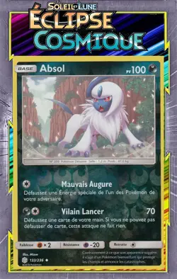 Absol Reverse - SL12:Eclipse Cosmique - 133/236 - Carte Pokemon Neuve Francaise - Image 1