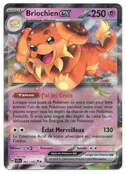 Briochien EX NEUVE FR SCR 067/142 ** EV07 Couronne Stellaire - Carte Pokemon - Image 2