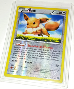 Carte Pokemon Evoli FR LP FFI 80/111 Reverse holo CO XY03 XY Poings Furieux - Image 1