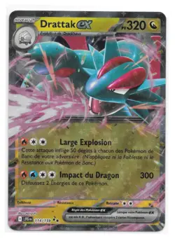 Carte Pokemon Dattrak EX NEUVE FR JTG 114/159 EV09 Aventures Ensembles - Image 2