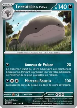 Carte Pokemon Terraiste de Paldea 128/197 OBF Flammes Obsidiennes Peu Commune FR - Image 1