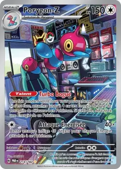 Carte Pokemon Porygon-Z 214/182 EV04 Faille Paradoxe Illustration Rare FR - Image 1