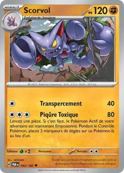 Carte Pokemon Scorvol 092/182 EV04 Faille Paradoxe Peu Commune FR - Image 1