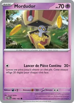 Carte Pokemon Mordudor 088/182 EV04 Faille Paradoxe Commune FR - Image 1