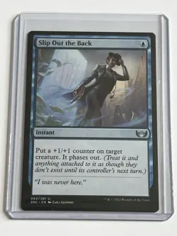 Slip Out the Back 62 MTG Streets of New Capenna 2022 Mint - 9.0 + Non Foil - Image 1