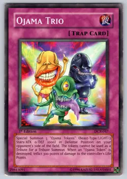 Ojama Trio DCR-047 Dark Crisis 1st Edition Yu-Gi-Oh MP - Image 1