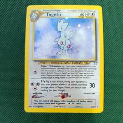 Pokemon TCG Togetic Neo Genesis Holo Card 16/111 Unlimited Rare WOTC SWIRL - Image 4