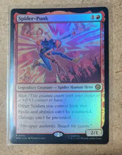 MtG Spider-Man: Spider-Punk, FOIL M/NM SPM #0002 - Image 1