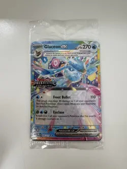 Glaceon EX 026/131 Stamped Prismatic Evolutions Surprise Box Sealed - Image 1