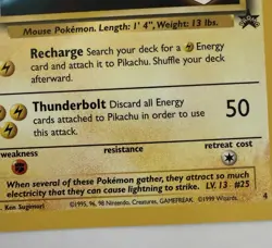 Pikachu Movie Promo 04/53 Wotc Promo 50 HP Regular Ken Sugimori English - Image 3
