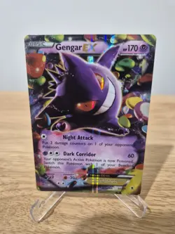 Pokemon TCG Card Gengar EX 34/119 Phantom Forces LP-MP - Image 1