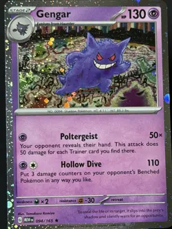 Pokemon Gengar (Cosmos Holo) Rare 094/165 MEW 151 NM Sams Club Promo🌀Swirl #1 - Image 5