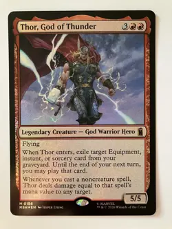 Thor, God of Thunder ~ Foil ~ Marvel Super Heroes ~ Mtg - Image 1
