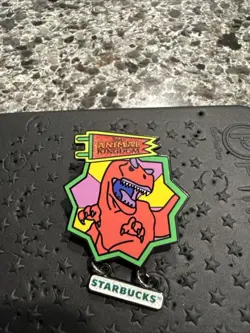 Disney Parks Animal Kingdom Dinosaur Starbucks Mystery Pin - Image 1
