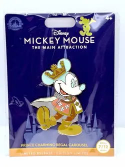 Disney Parks Mickey Mouse Main Attractions 2021 Prince Charming Carousel July LR - Image 1