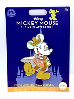 Disney Parks Mickey Mouse Main Attractions 2021 Prince Charming Carousel July LR - Image 2